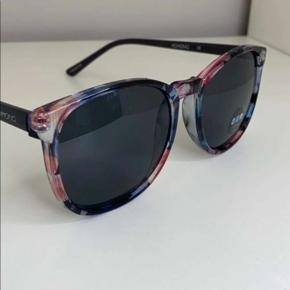 Komono Urkel Floral Sunglasses NEW black pink UV400